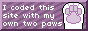 made with my own two paws button