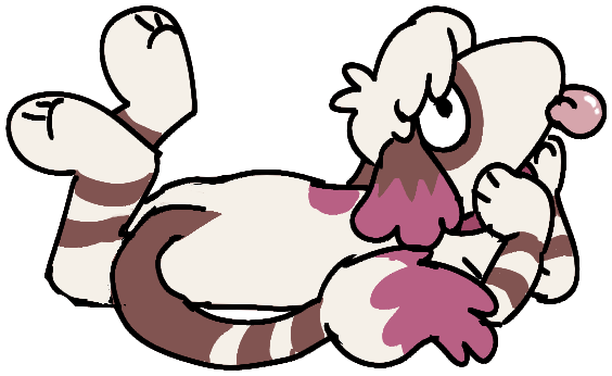 lacey laying on her stomach