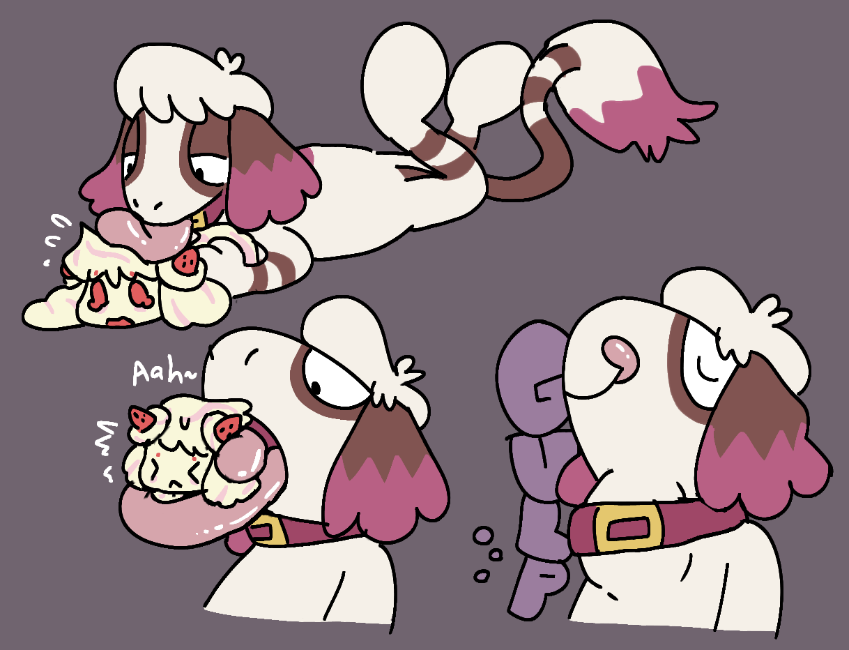 lacey eating an alcremie whole