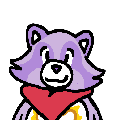 Bright Heart the raccoon Care Bear Cousin